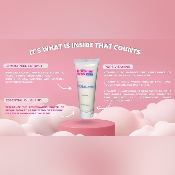 Souffle Salt Scrub Brazilian Wax By Andreia Exfoliating Salt Scrub Tik Tok, NEW - Picture 5 of 11